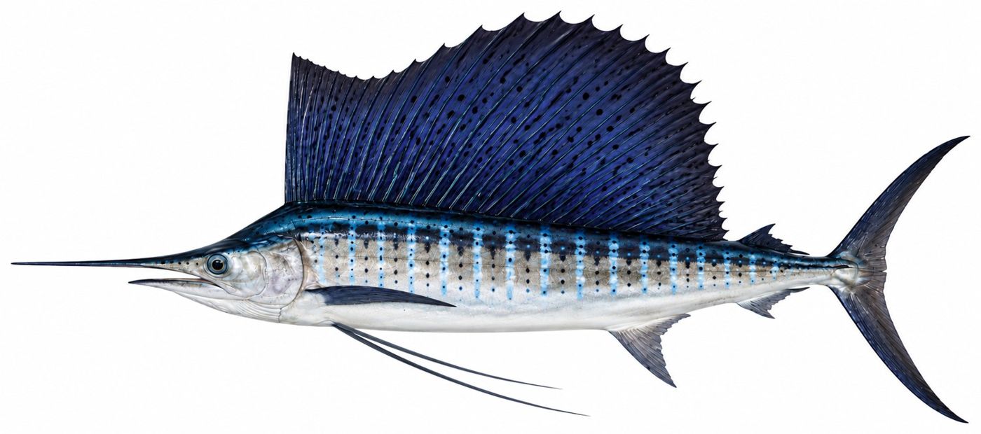 Identification plate: Atlantic sailfish