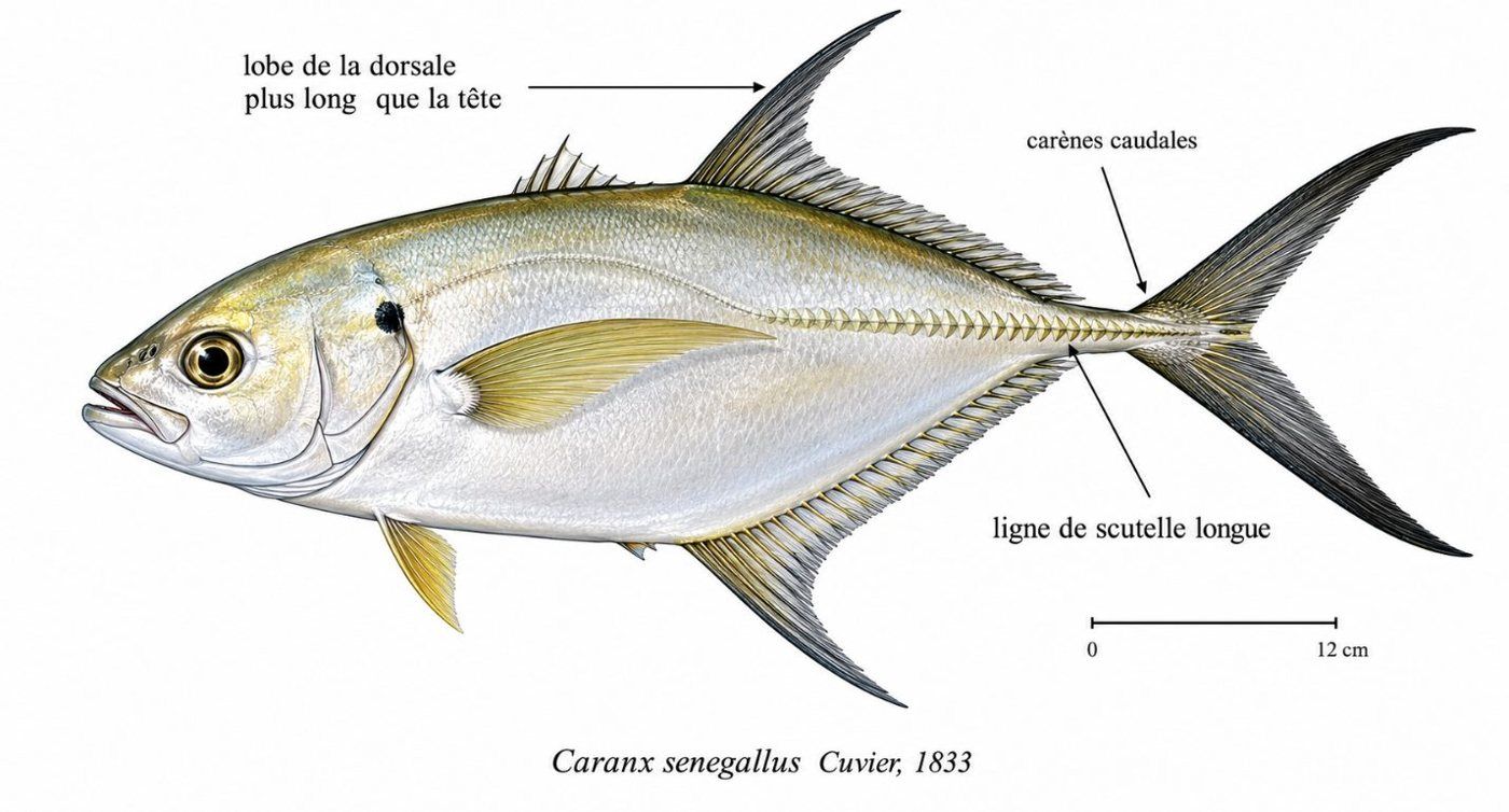 Planche d’identification : La Carangue du Sénégal