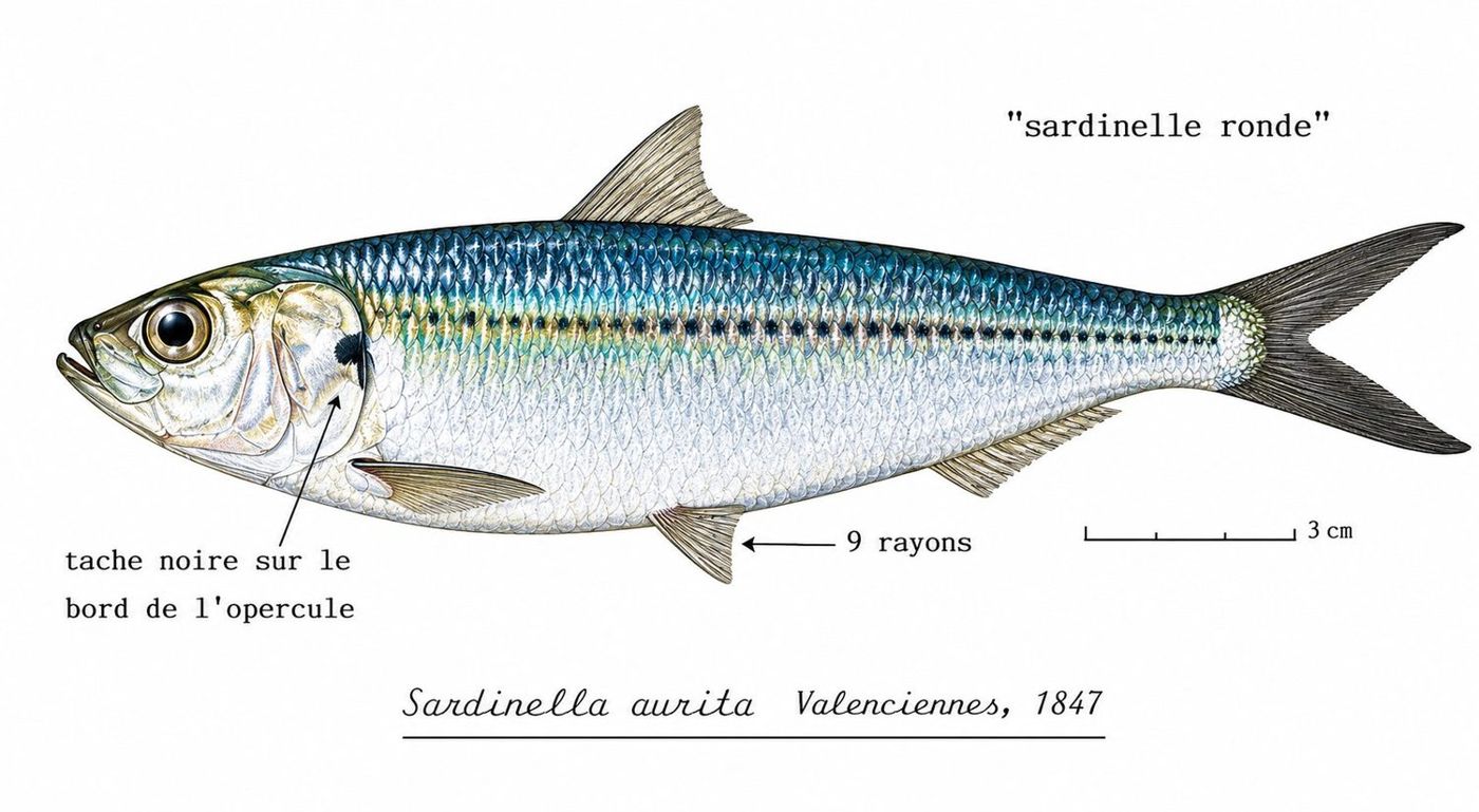 Planche d’identification : La Sardinelle ronde